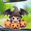 Juego de 4 Piezas de Decoraciones Colgantes de Acrílico, Decoraciones Colgantes de Niña Calabaza, Decoraciones para Fiestas, Decoraciones para Coche, Adornos Colgantes, Navidad