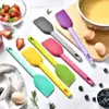 Espátula de Silicone para Confeitaria Transfronteiriça para Uso Doméstico, Espátula Colorida Desmontável para Creme de Bolo e Massa