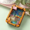 Serie YunnanAtracciones Culturales y Creativas ÚnicasXishuangbannaCiudad TurísticaSouvenirImanes de Refrigerador de Madera