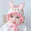 Otoño/Invierno 2026 Nuevo Suéter con Gorro para Bebé Lindo Dulce Gorro Protector de Orejas Estilo Coreano Niña Bebé Estilo Cálido Invierno Grueso