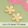 Colgante de Flor de Acero Inoxidable Margarita Personalizada Colgante de Larga Duración Collar Pulsera Accesorios de Joyería de Acero Inoxidable