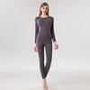 Conjunto de Ropa Interior Térmica de Manga Larga para Mujer Otoño e Invierno Hecho de Terciopelo Alemán, Cachemir, Antibacteriano, Forrado de Felpa y Engrosado