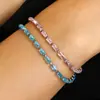 Nueva Moda de Joyería Europea y Americana Pulsera de Azúcar Colorida Luz de Lujo Sentido de Alta Gama Estación Independiente de AliExpress Adornos de Mano de Diamante para Mujeres