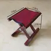 Taburete plegable estilo vintage, silla plegable para exteriores, taburete de madera maciza hecho de madera de robinia, adecuado para barbacoas, uso doméstico y portátil para pescar