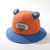 Sombrero de sol bordado para niños, sombrero tipo cubo para el sol de primavera y otoño, sombrero de pescador unisex para bebé, nuevo estilo de verano de algodón puro