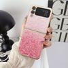 Adecuado para Funda de Teléfono Móvil Samsung Galaxy Z Flip4/3 Pantalla Plegable Electrochapado Degradado Colorido Anti-Caída Cubierta Protectora