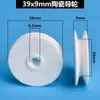 Rueda de Cerámica de Óxido de Aluminio Máquina Trenzadora Rueda Guía de Cerámica Extrusora Rueda Pasahilos Guía de Hilo Hilo Eléctrico Cable Eléctrico Trenzadora Máquina de Estañado