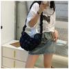 Bolso de nube de nicho, bolso de burbuja plisado de Corea del Sur, moderno bolso de hombro informal de plumas para mujer, bolso cruzado tipo bola de masa