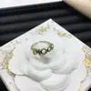 Anillo Ajustable Dior/Dior Best-Seller Transfronterizo Letra Cd para Mujer, Anillo Abierto de Latón Vintage Abeja Lujo Ligero Europeo y Americano