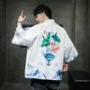 Verano 2023 Nuevo Estilo Chino Moda para Hombre Cárdigan Hanfu Crane Xianglu para Hombre Estilo Japonés Talla Grande Bata