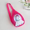 Bolsa infantil super fofa em forma de casca de ovo, bolsa de peito de unicórnio de desenho animado EVA da moda 2025, nova bolsa pequena quebrada de peito para meninos e meninas
