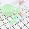 Juego de cuencos de silicona para mascarillas de belleza DIY, cepillo de ajuste para mascarillas, palo de ajuste para mascarillas, cuchara medidora, herramienta para mascarillas caseras