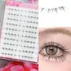 Pestañas postizas de moda para comercio exterior transfronterizo, pestañas inferiores gruesas estilo ojo de gato, set con pegamento, pestañas inferiores fáciles de usar adecuadas para maquillaje diario