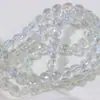 Furo reto de 8mm contas de morango contas de cristal facetadas contas de vidro gota d'água contas de cristal de morango joias DIY em estoque atacado