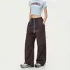 Calça Esportiva de Trilha ao Ar Livre Estilo Comércio Exterior Primavera/Verão Rosa à Prova de Vento Secagem Rápida para Homens e Mulheres com Design Color-Blocking Amarelo