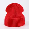 Gorro de Punto Nuevo Estilo para Otoño e Invierno, Modelo para Adulto, Color Sólido Simple, Gorro Cálido de Tejer, Versátil Gorro de Lana, Personalizable