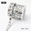 Nova tira decorativa autoadesiva de strass branco com adesivo pode ser colada diretamente DIY casa transfronteiriça caixa de cosméticos