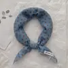 Pañuelo Cuadrado Estilo Princesa Dulce de Ensueño con Lunares Degradados para Mujer Turban Transpirable de Primavera y Verano para Viajes Pañuelo Delgado