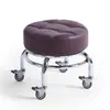 Taburete pequeño con ruedas, taburete bajo, taburete de rodaje silencioso, taburete para caminar para niños, taburete de manicura, taburete de pedicura, taburete para cambiarse de zapatos, herramienta para el cuidado infantil