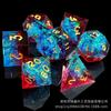 Fabricante Direto Cabelo Liso Resina COC Dado Pontiagudo DND Dungeons & Dragons Cesulhu TRPG Cosplay D6