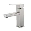 Grifo para lavabo de acero inoxidable 304, agua fría y caliente, grifo de un agujero para lavabo, lavabo de tocador de baño, transfronterizo