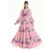 Ropa de mujer de comercio exterior transfronterizo europeo y americano AliExpress Vestido elegante estampado TK entallador