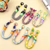 Lanyard Creativo Tejido para Teléfono Correa Corta para Muñeca Accesorio Versátil para Mochila Accesorio Universal de Cadena para Teléfono