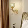 Lámpara de Pared de Cristal Transfronteriza Estilo Minimalista Moderno para Escaleras, Pasillos, Vestíbulos, Dormitorios, Lámpara de Cristal de Lujo Ligero Estilo Americano Venta al por Mayor en Stock
