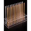 Portalápices Bandeja de Bolígrafos Acrílica Tienda de Papelería Pluma Fuente Exhibidor de Nuevos Productos Almacenamiento Reunión Pluma de Cristal