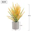 Orejas de Trigo de Lavanda Simuladas Flores Artificiales Flores de Plástico Plantas Macetas Falsas Decoración Hogar Sala de Estar Adornos Florales