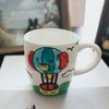 Louça Criativa das Crianças Prato Doméstico Bonito Cerâmica Prato de Jantar Comida Suplementar Cartoon Comer Tigela Underglaze Cor Forma do carro