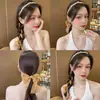 Diadema Floral Bufanda de Seda Lazo para el Cabello Verano Cinta Aro para el Cabello Todo en Uno Uso Diario para Mujer Encaje Cinta Trenzada para el Cabello Tocado