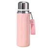 Taza Térmica Columna Romana de Alto Valor de Color Gran Capacidad Cuerda para Hombres y Mujeres Olla Deportiva para Exteriores Acero Inoxidable 316 Taza de Agua Portátil