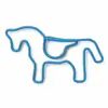 Clips para papel creativos con forma de caballo, clips para papel metálicos de animales coloridos, papelería de oficina, disponibles para venta al por mayor desde una fábrica de confianza