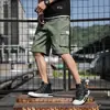 Tooling Shorts Verão Masculino Estilo Coreano Moda Esportes Casual Calças Curtas Moda Marca Solta Calças de Praia Masculinas