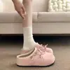 Nuevos mules de estilo coreano con suela gruesa, punta cerrada, para primavera, para mujer, con lazos, 2026 Sandalias Birkenstock de moda para aumentar la altura, para uso en exteriores