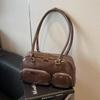 Bolsa de Boliche Portátil da Moda para Mulheres Outono e Inverno 2026 Nova Bolsa de Ombro Versátil com Grande Capacidade para o Dia a Dia Bolsa de Axila