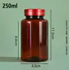 Botellas dispensadoras con tapa UV multicolor de plástico PET Botellas pequeñas para medicina Cápsulas selladas Botellas de suplementos para la salud Stock directo de fábrica Venta al por mayor