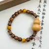 Sándalo verde pequeño calabaza texto juego pulsera calabaza pulsera colgante accesorios tallado vintage accesorios de juego de texto DIY