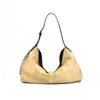 Nueva colección otoño/invierno: Bolso de axila estilo Melard, bolso tote hobo de cuero suave con tacto de gamuza retro, bolso de hombro moderno y versátil