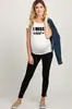 Estilo Nuevo Europeo y Americano Ropa de Maternidad Tallas Grandes Camiseta de Maternidad de Manga Corta para Mujer Top Casual de Cuello Redondo