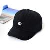 Gorra con visera corta para mujer, sombrero retro americano original de moda para hombres y mujeres, sombrero de copa blanda estilo coreano, gorra de béisbol para pareja