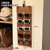 Cordón de Cuero Retro para Gafas de Sol Bolsa Uso en Casa Gran Capacidad Montado en Pared Bolsa de Almacenamiento para Gafas Bolsa de Almacenamiento para Exhibición de Gafas de Sol