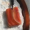 Collar con Colgante de Ágata de la Paz para Hombres y Mujeres, Collar con Colgante de Jade de Calcedonia de la Paz para Parejas, Collar Colgante de Jade, Cadena para Suéter