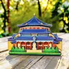 Imán de Nevera de Madera Cultural y Creativo de la Torre de Guangzhou de Tres Capas 3D Souvenir Turístico Edificio Emblemático Pegatina Magnética 3D