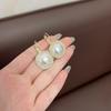 Pinzas para Orejas Cuadradas de Perla Geométricas con Incrustaciones de Diamante Ultra Brillantes, Suaves y Exquisitas de Estilo Francés, Pendientes Retro Simples de Temperamento Modernos al por Mayor