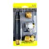 Venta al por mayor del fabricante Pistola de agua a alta presión para lavado de autos, color negro, aleación, cohete, juego de conectores de rosca externa de aleación, tubería de bloqueo de agua de cuatro vías
