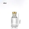 Frasco Transparente Espesso para Aromaterapia de Vidro Material Cristal Branco Frasco Romano de Vidro para Aromaterapia com Tampa Sub-frasco para Aromaterapia