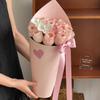 Zhuoxian Material para Flores Tubo Flecha de Sorvete Papel de Embrulho de Flores Material Floral de Canto Apontado de Ponta Alta Papel de Embrulho de Flores para Buquê de Presente