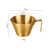 Taza de Extracción de Café de Acero Inoxidable 304 Transfronteriza, Taza Medidora de Espresso, Jarrita Pequeña para Leche Estilo Italiano con Escala